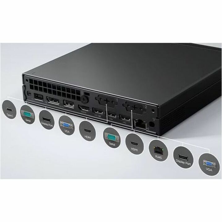 Lenovo ThinkCentre M75q Gen 5 12RQ000RUS Desktop Computer - AMD Ryzen 7 PRO 8700GE - 16 GB - 1 TB SSD - Tiny - Black