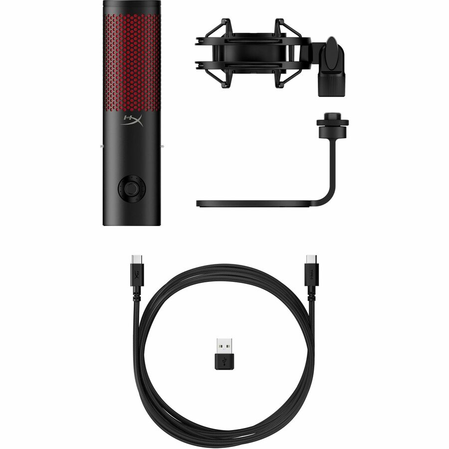 HyperX QuadCast 2 desktop USB condenser microphone for streaming and meetings — alternate view 7