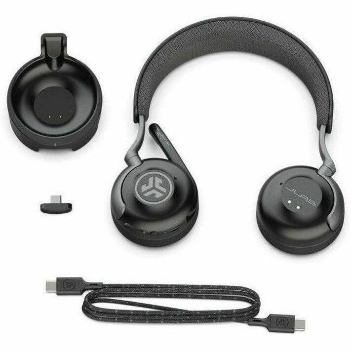 Black JLab Audio EPIC Work wireless headset for professional calls and meetings — alternate view 7