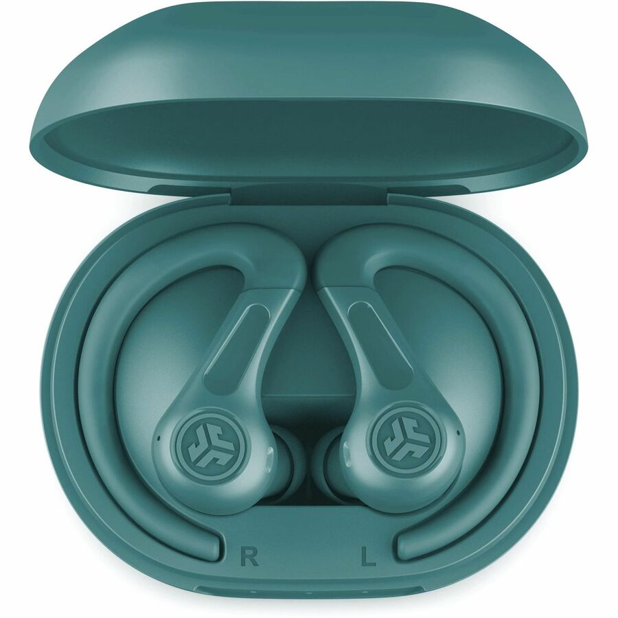 JLab JBuds Sport ANC 4 wireless teal earbuds for sport listening with active noise cancellation — alternate view 7