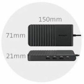 On the go or in the office, the UH1510P EQ USB-C 5Gbps Triple Video Driverless Mobile Dock supports up to three external displa