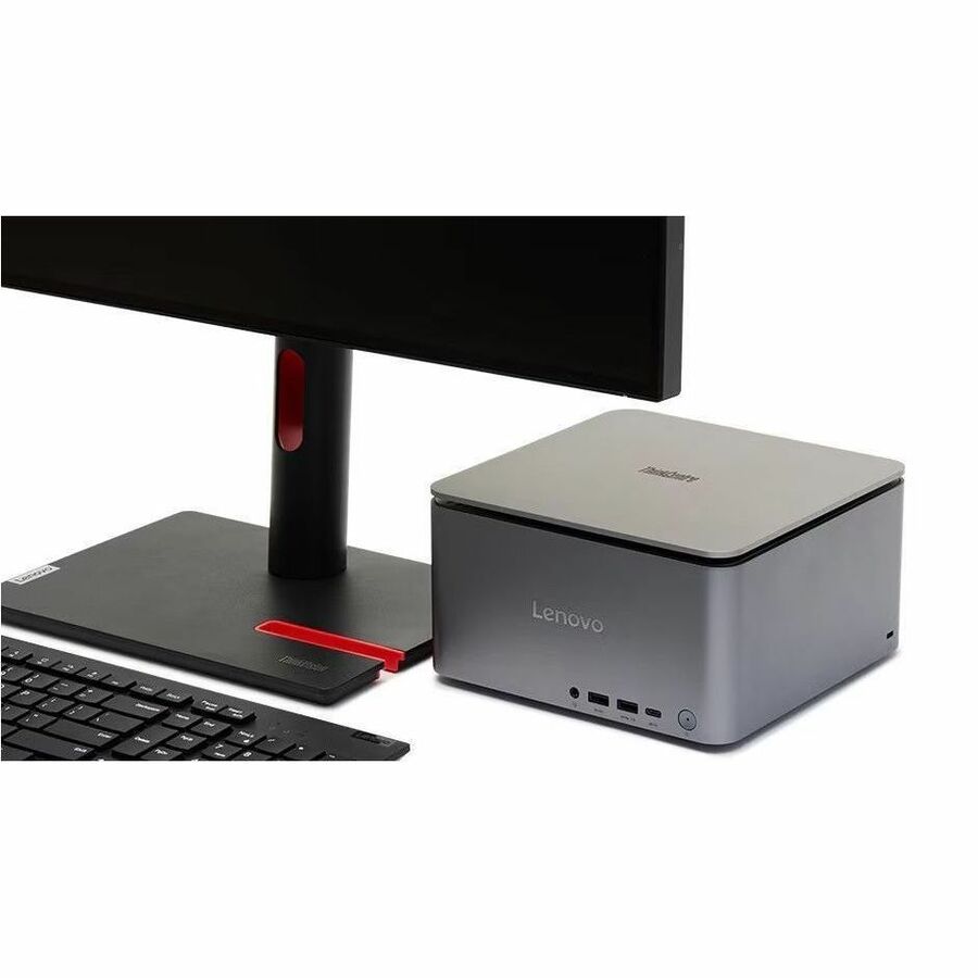 Lenovo ThinkCentre neo Ultra 12W1003EUS Desktop Computer - Intel Core i5 14th Gen i5-14500T - 16 GB - 256 GB SSD - Tiny - Luna Gray