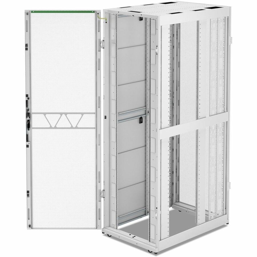 APC NetShelter SX Server Rack Gen 2, 52U, 2436H x 800W x 1200D mm, w/ Sides, White [TAA]