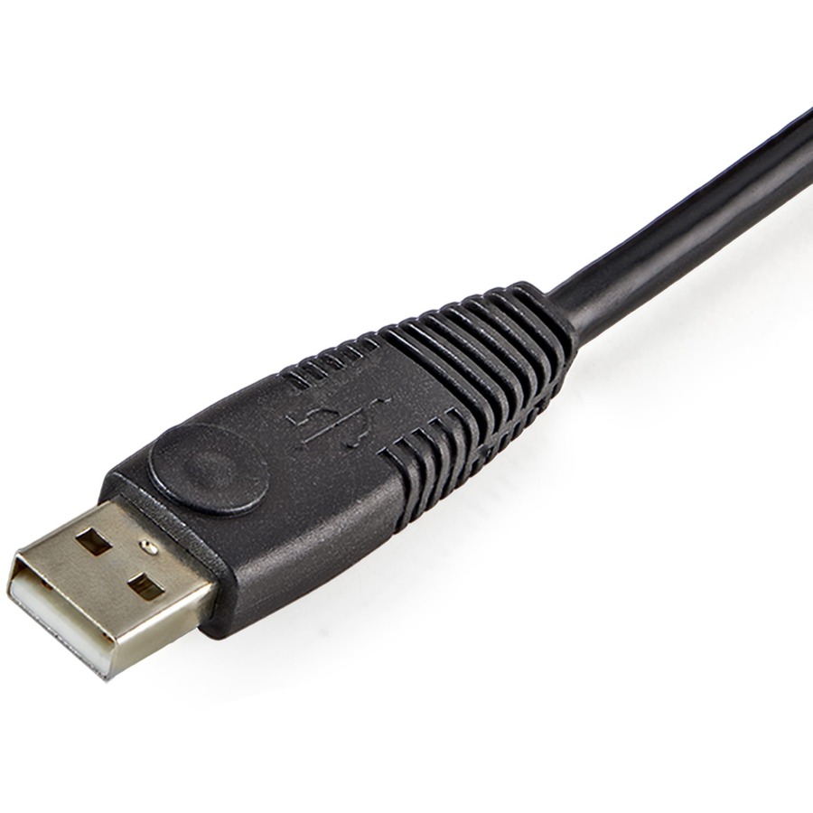 StarTech.com 4-in-1 USB DVI KVM Cable - Keyboard / video / mouse / audio extender - 4 pin USB Type A, mini-phone stereo 3.5 mm , DVI-I - mini-phone stereo 3.5 mm , 4 pin USB Type B, DVI-I - 3 m
