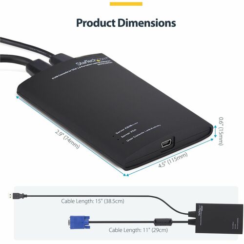 StarTech.com KVM-USB Portable Laptop Crash Cart Adapter, KVM