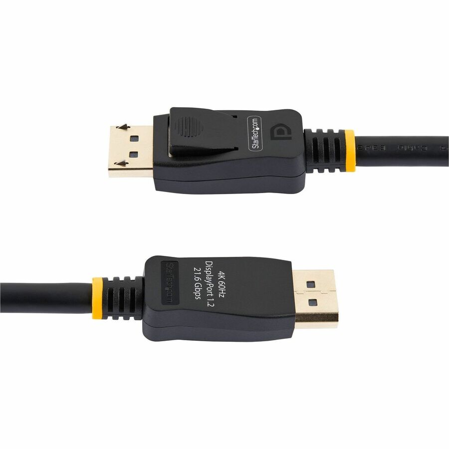 StarTech 6ft (2m) DisplayPort 1.2 Cable, 4K x 2K UHD VESA Certified DisplayPort Cable, DP Cable/Cord for Monitor, w/ Latches