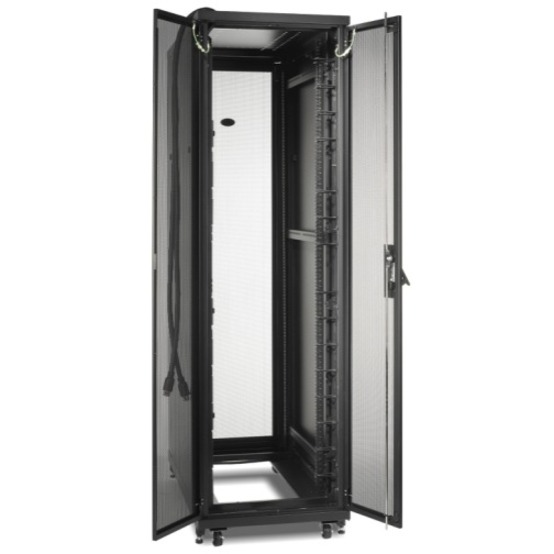NetShelter SV 48U 600mm Wide x 1200mm Deep Enclosure with Sides Black