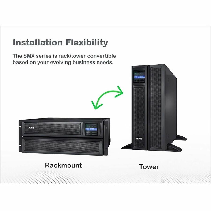 APC Smart-UPS X, Line Interactive, 2000VA, Rack/tower convertible 4U, 100V-127V, 6x 5-15R+3x 5-20R+1x L5-20R NEMA, NMC, Extended runtime, Short depth