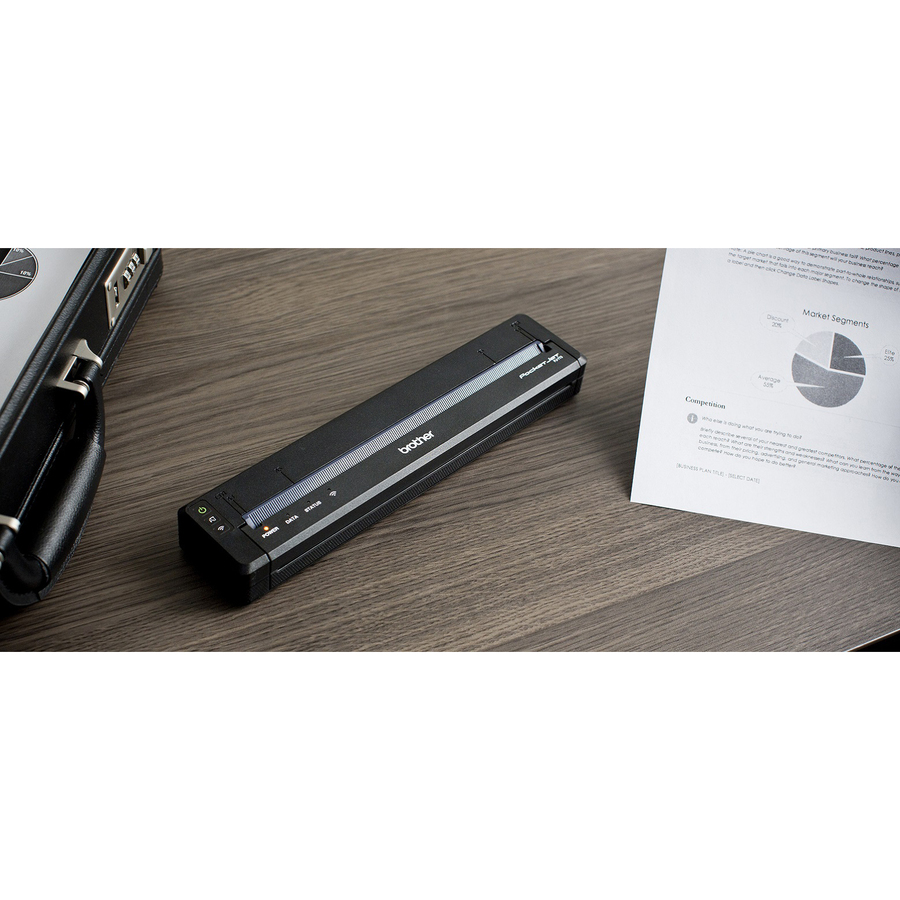 Brother PocketJet PJ773 Direct Thermal Printer - Monochrome - Portable - Plain Paper Print - USB