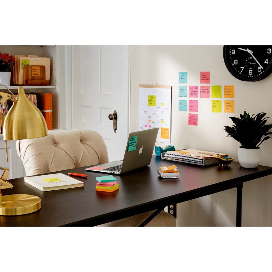 Post-it® Super Sticky Notes, Assorted Sizes, Supernova Neons