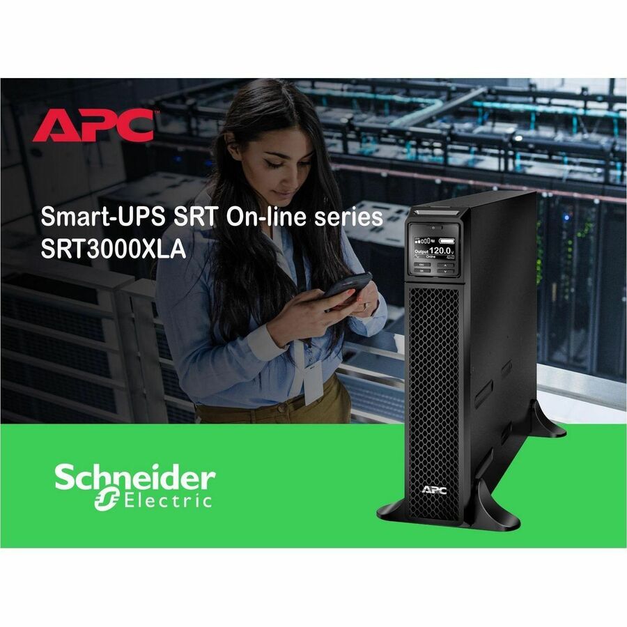 APC Smart-UPS On-Line, 3kVA, Tower, 120V, 8x 5-20R+1x L5-30R NEMA outlets, SmartSlot, Extended runtime, W/O rail kit