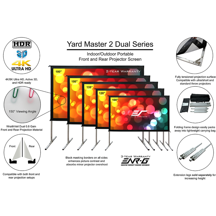 Elite Screens Yardmaster 2 DUAL