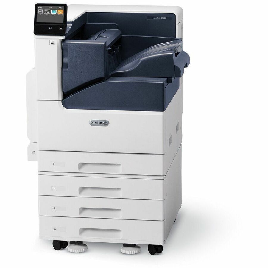 Xerox VersaLink C7000 Single Function Color Printer 35ppm. Duplex, 520 Sheet Standard Tray, 1200x2400 dpi Led, Postscript, 2GB 5 Inch Touch Screen User Interface
