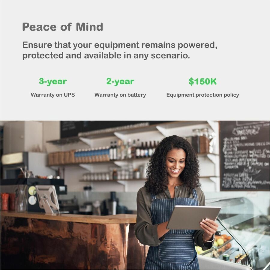 APC Smart-UPS, Line Interactive, 1500VA, Rackmount 2U, 120V, 6x NEMA 5-15R outlets, SmartConnect Port+SmartSlot, AVR, LCD