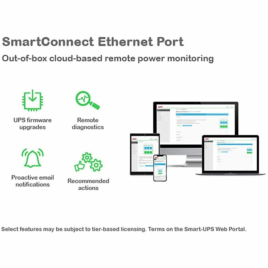 APC Smart-UPS, Line Interactive, 3kVA, Tower, 120V, 8 NEMA 5-15R+2 NEMA 5-20R outlets, SmartConnect Port+SmartSlot, AVR, LCD