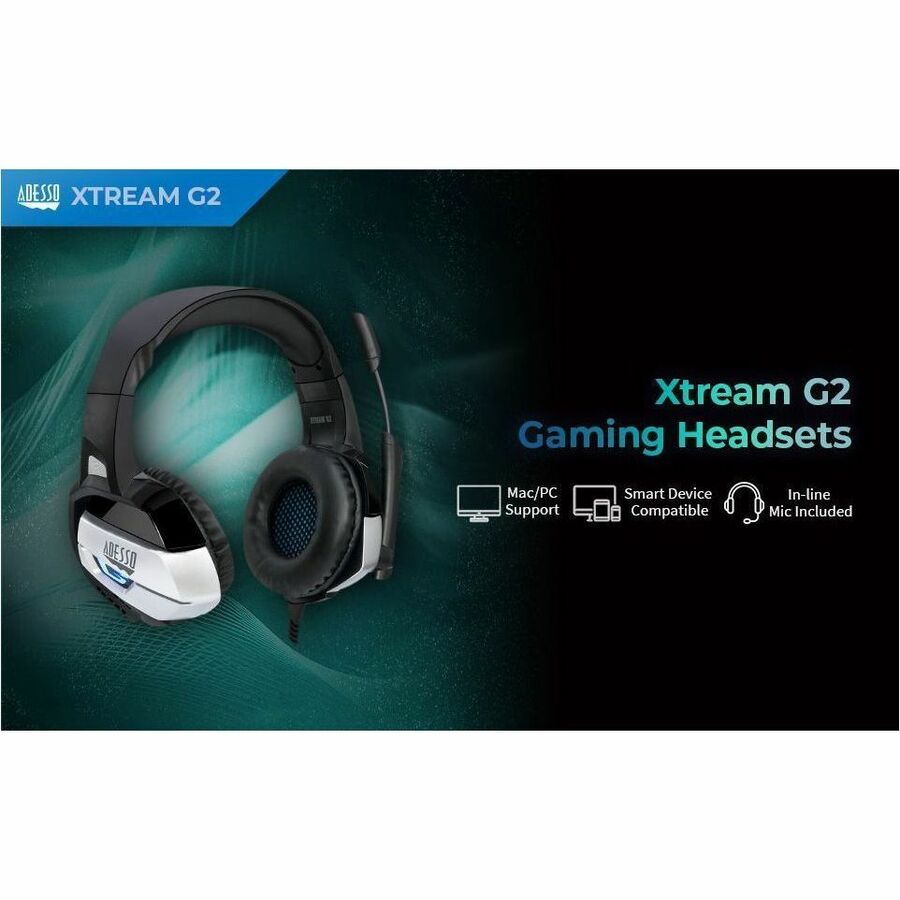 Adesso Stereo USB Gaming Headset with Microphone