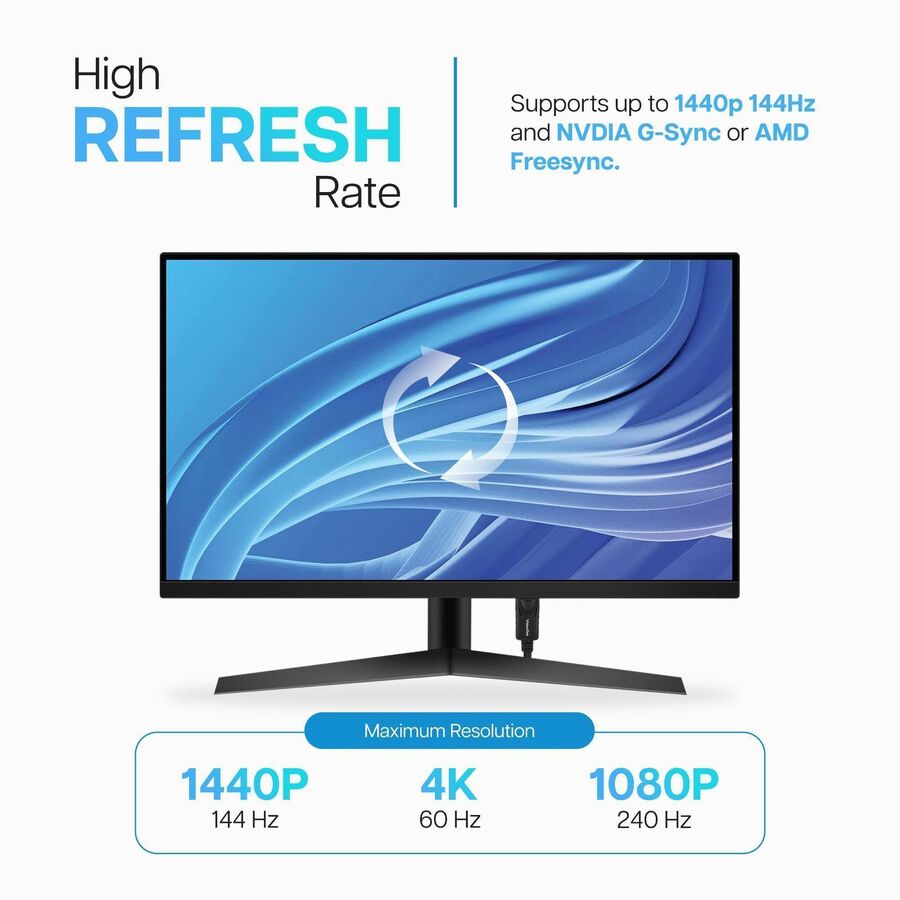 VisionTek DisplayPort to DisplayPort 2M Cable (M/M)