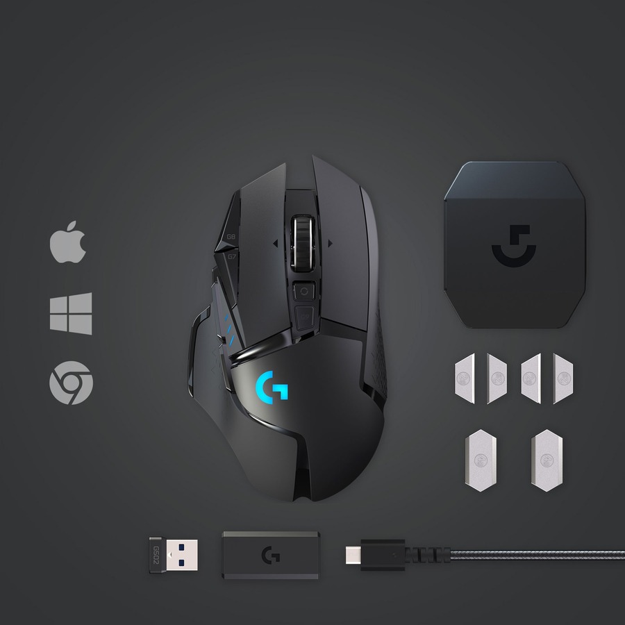 Logitech G502 Wireless Gaming Mouse with RGB Lighting