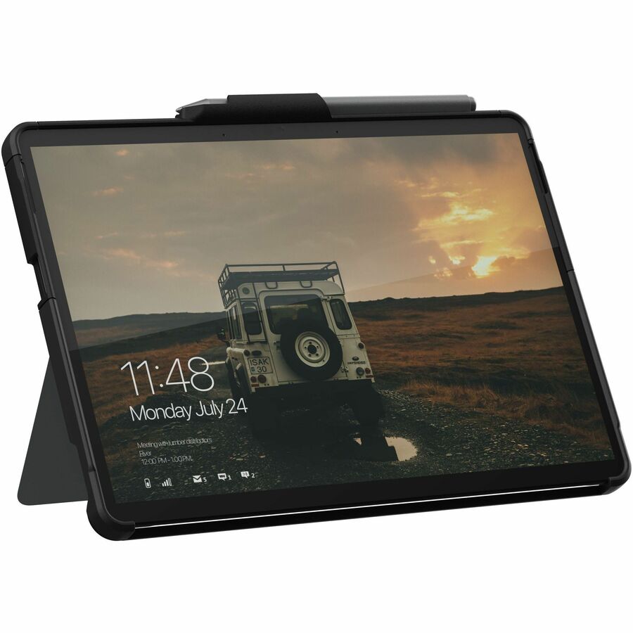 Urban Armor Gear Scout Carrying Case Microsoft Surface Go, Surface Go 2, Surface Go 3, Surface Go 4 Tablet - Black