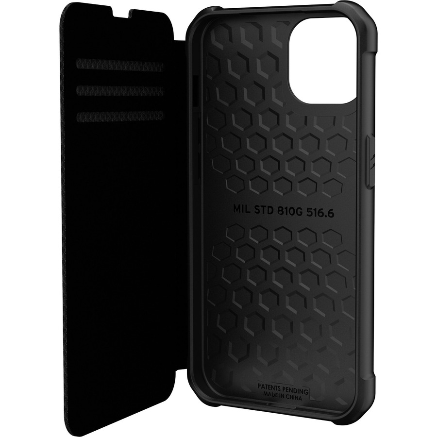 Urban Armor Gear Metropolis Rugged Carrying Case (Folio) Apple iPhone 13 Smartphone - Kevlar Black