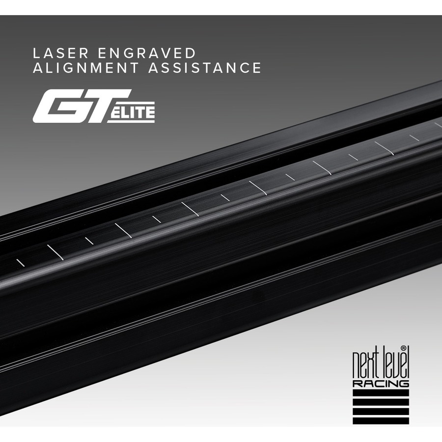 Next Level Racing GTElite Racing Simulator Cockpit- Front & Side Mount Edition - Carbon, Steel