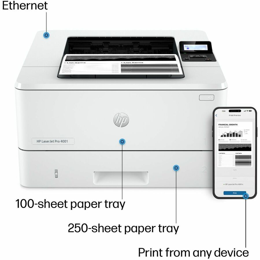 Imprimante LaserJet Pro 4001N - HP