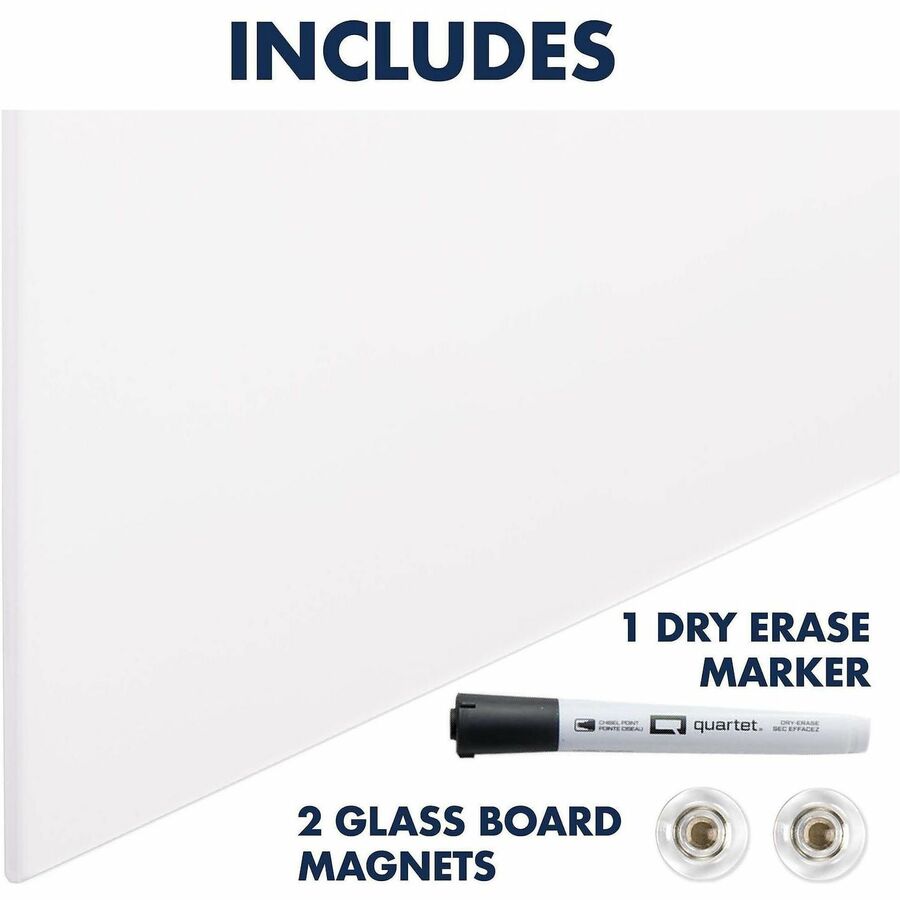 Quartet - Tableau effa&ccedil;able en verre vertical InvisaMount - 42x72