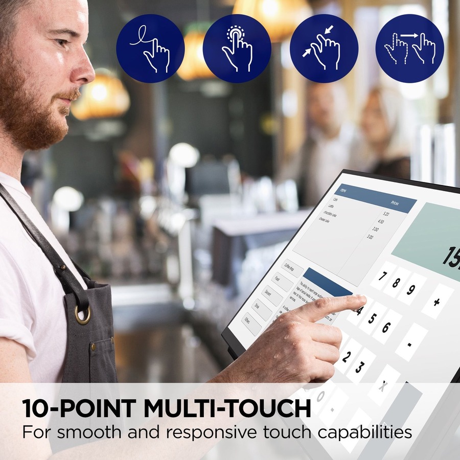 ViewSonic TD2465 24 Inch 1080p IPS Touch Screen Monitor with Advanced Ergonomics, HDMI and USB Inputs