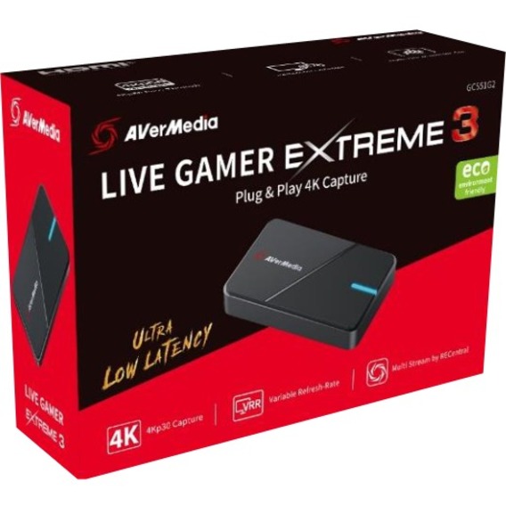 AVerMedia GC551G2 Live Gamer Extreme 3 - 4K Plug & Play Capture