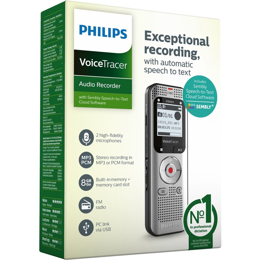 Enregistreur vocal DVT2015 - Philips