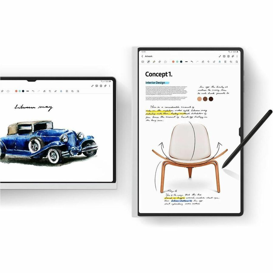 Samsung Galaxy Tab S9 Ultra NotePaper Screen Panel White - For LCD Tablet - for Galaxy Tab S9 Ultra