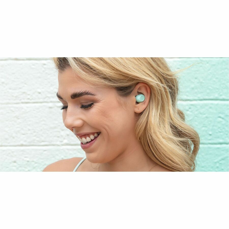 JLab JBuds Mini true wireless earbuds in mint with compact charging case — alternate view 8