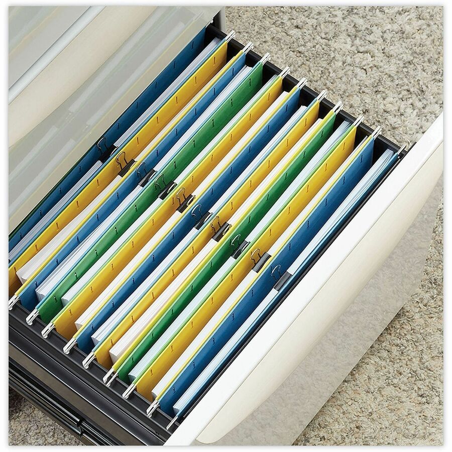 Universal Binder Clip - Small - 0.7" Width - 0.38" Size Capacity - for Paper, Binder, School, Home - Sturdy, Foldable Handle, Removable Handle - Black, Silver - Steel Wire - 12 / Box