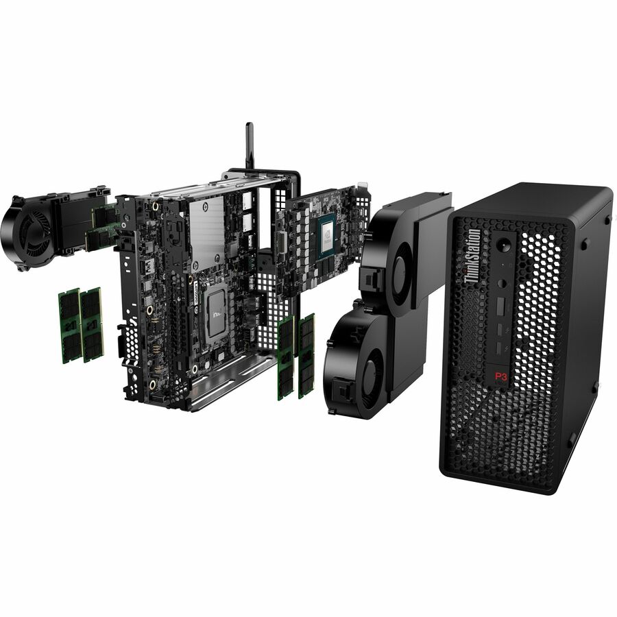 Lenovo ThinkStation P3 Ultra 30HA003GUS Workstation - 1 Core i5 13th Gen i5-13600 - vPro Technology - 32 GB - 1 TB SSD - Ultra Small