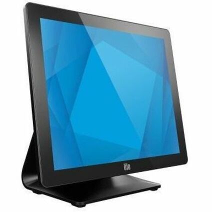 Elo 17-inch all-in-one POS terminal in black for retail and hospitality counters — alternate view 8