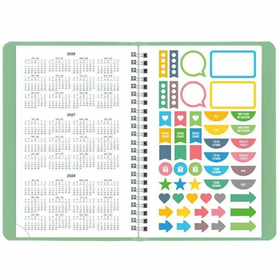 Blueline Academic Weekly Planner Fashion 2026-2027, Bilingual