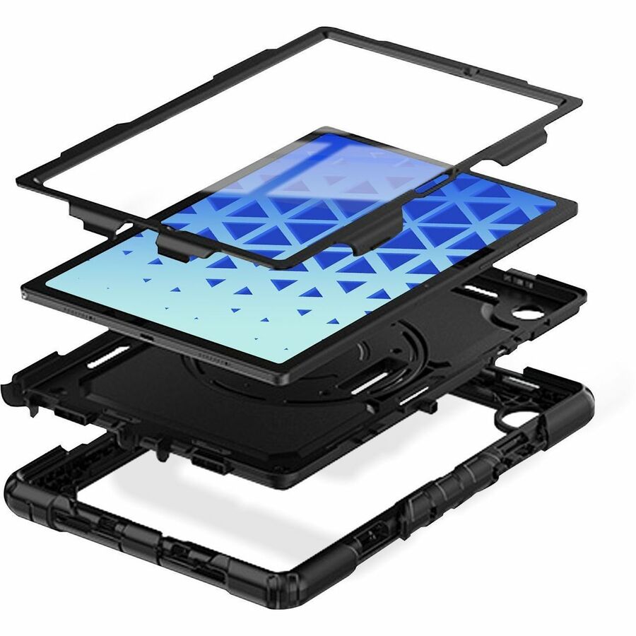 MAXCases Extreme Shield Rugged Carrying Case Samsung Galaxy Tab S8 Tablet - Black