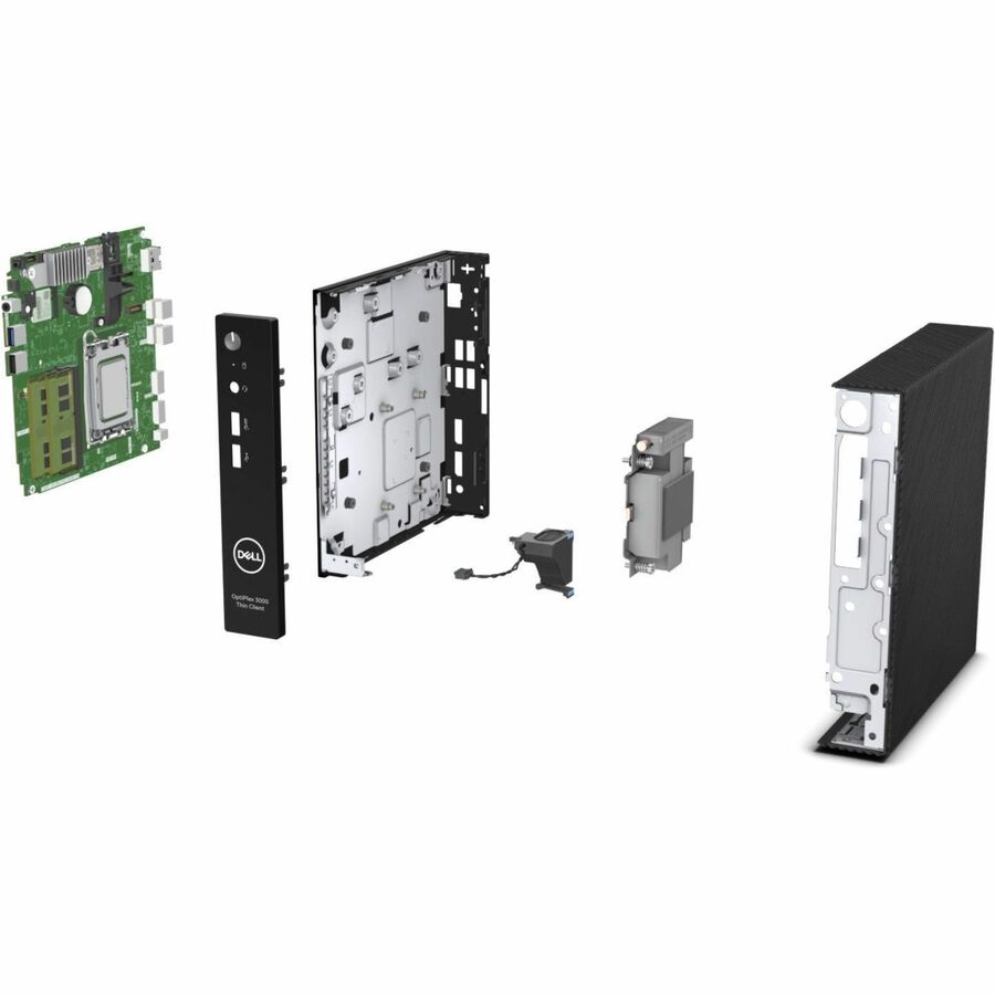 Dell OptiPlex 3000 Thin Client - Intel Pentium Silver N6005 Quad-core (4 Core) 2 GHz - Standard Black