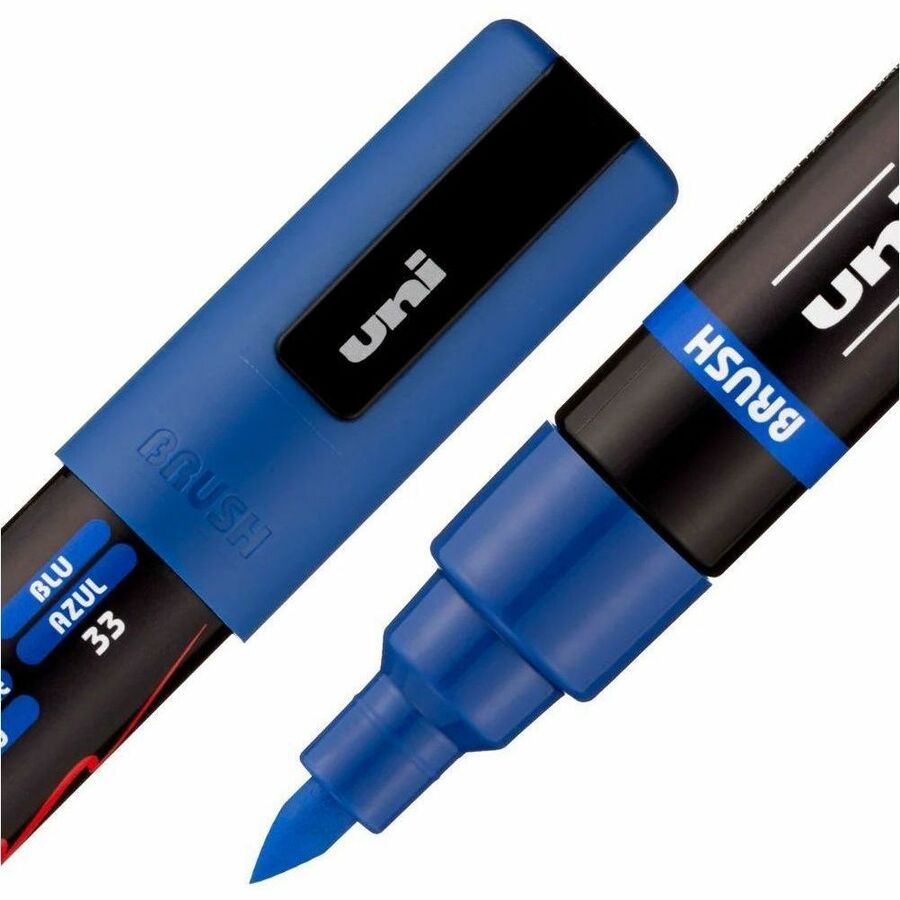 uni&reg; POSCA PC-5BR, Water-Based Brush Tip Paint Markers (8 Pack)