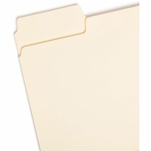 Smead SuperTab File Folders, 1/3 Cut Top Tab, Letter, Manila, 100