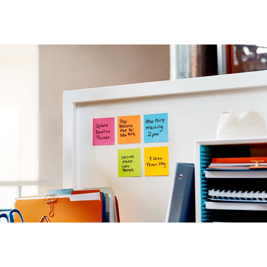 Post-it® Super Sticky Notes, Assorted Sizes, Energy Boost Collection