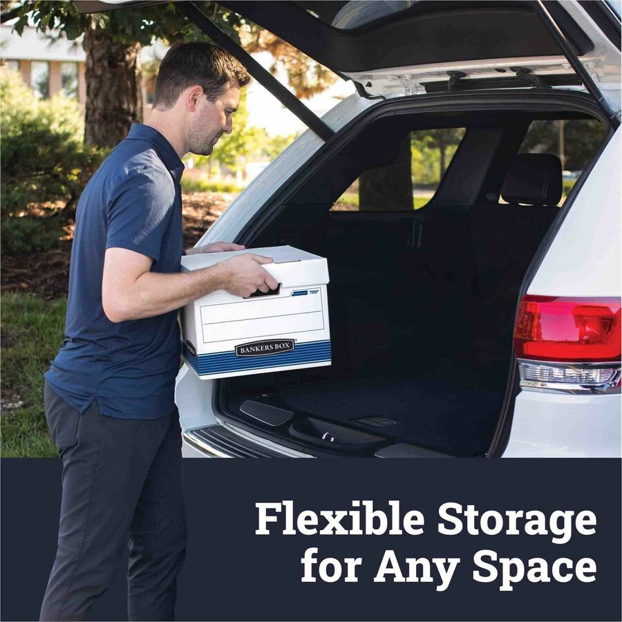 Bankers Box Quick/Stor Storage Boxes 12" x 15-1/4" x 10-1/4" 3/pkg