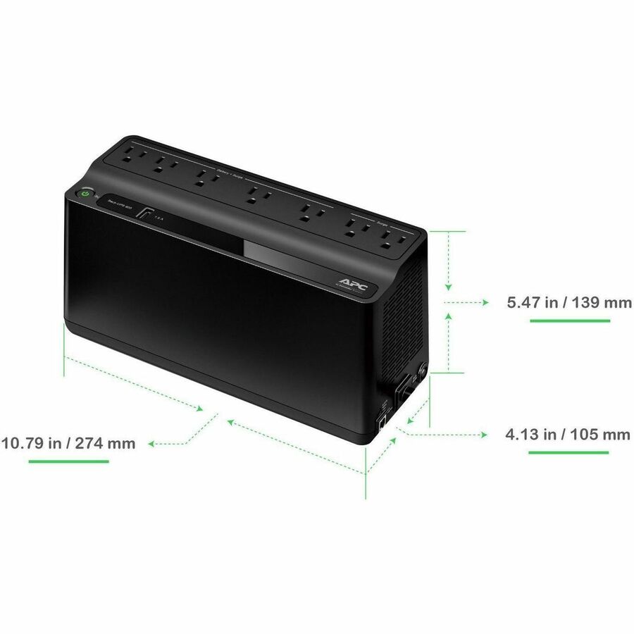 APC - Onduleur tour Back-UPS 600 VA