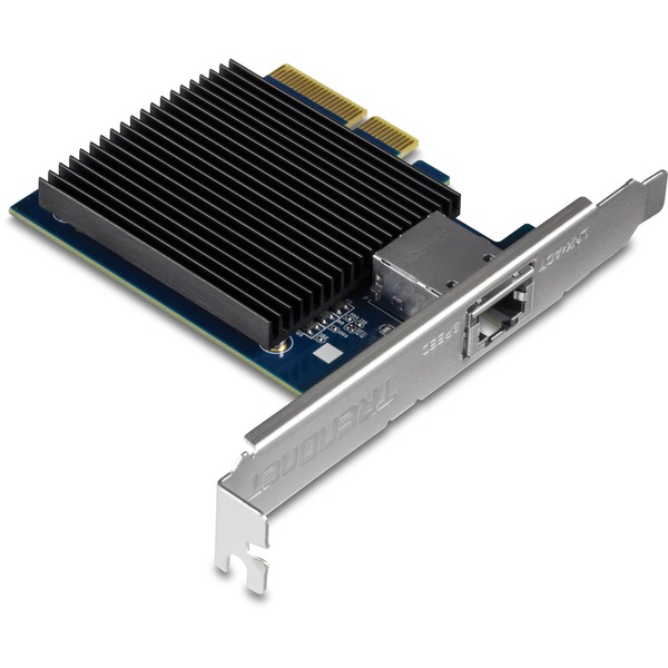 TRENDnet's 10 Gigabit PCIe Network Adapter, model TEG-10GECTX, converts a free PCI Express slot into a 10 Gigabit Ethernet port.(Open Box)