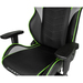 AKRacing Overture Series Gaming Chair, PU Leather, 1D Armrest, 60mm PU Caster, Black & Grey & Green