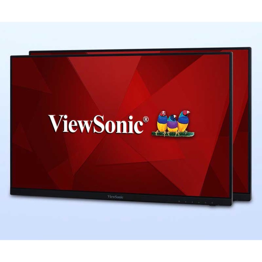 ViewSonic VA2456-MHD_H2 Dual Pack Head-Only 1080p IPS Monitors with 100Hz, Ultra-Thin Bezels, HDMI, DisplayPort and VGA for Home and Office