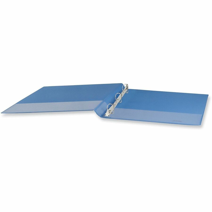 Universal Slant D-Ring View Binder, 3 Rings, 1" Capacity, 11 x 8.5, Light Blue - 1" Binder Capacity - Letter - 8 1/2" x 11" Sheet Size - 220 Sheet Capacity - 3 Ring(s) - Fastener(s): Ring - Pocket(s): 2, Inside Front & Back - Polypropylene - Light Blue - 