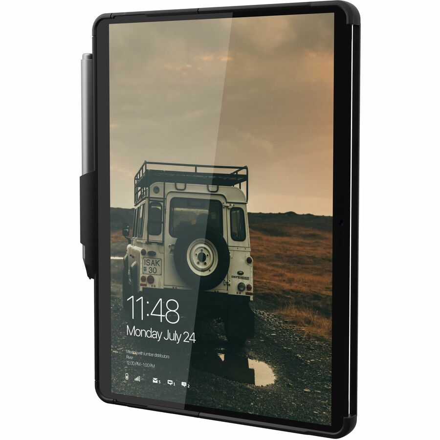 Urban Armor Gear Scout Carrying Case Microsoft Surface Go, Surface Go 2, Surface Go 3, Surface Go 4 Tablet - Black