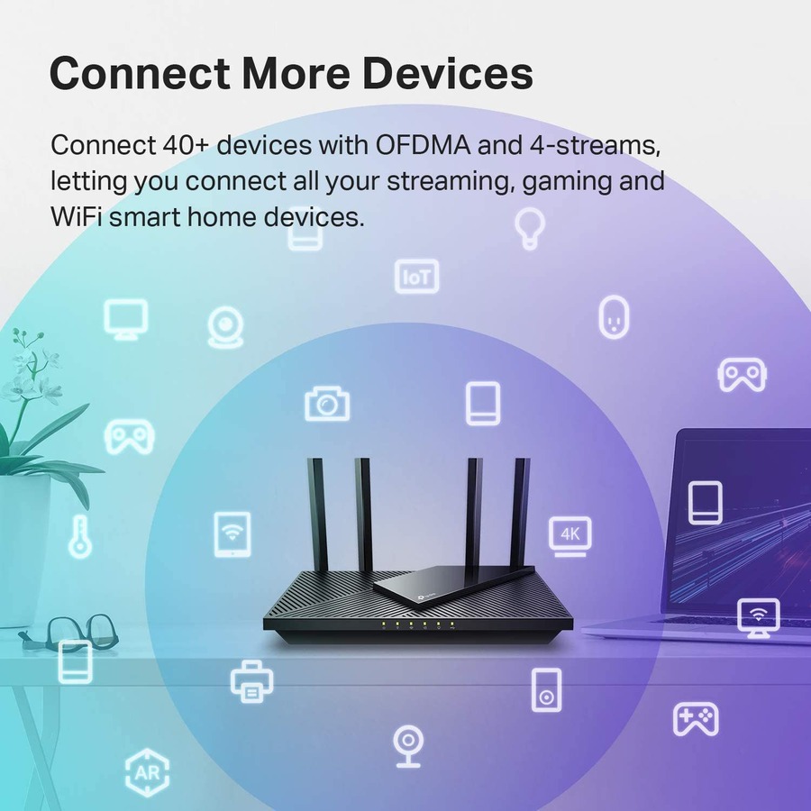 TP-Link Archer AX21 - Wi-Fi 6 IEEE 802.11ax Ethernet Wireless Router