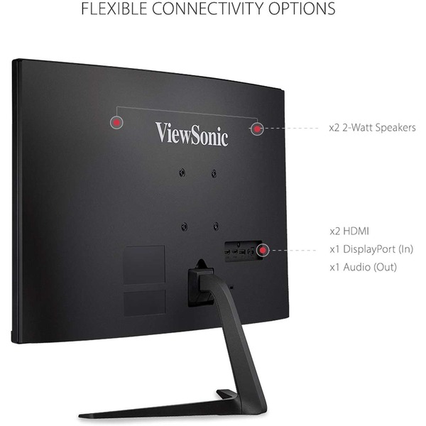 ViewSonic 27" QHD Curved Gaming Monitor, VA, QHD 2560x1440, 1ms,165 Hz
